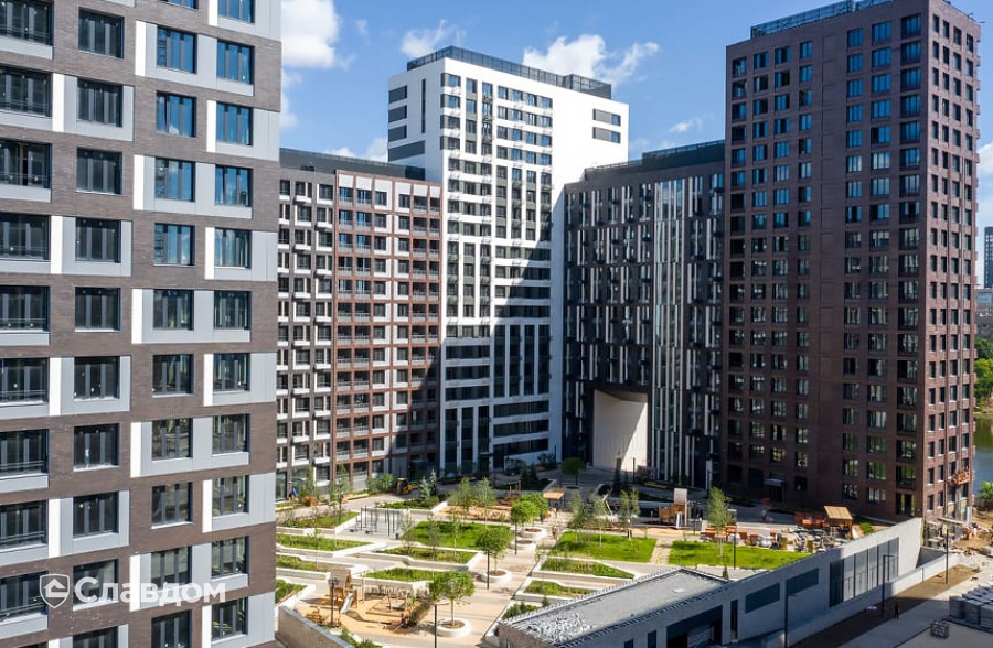 ЖК "Западный порт" с облицовкой фасадной плиткой Stroeher