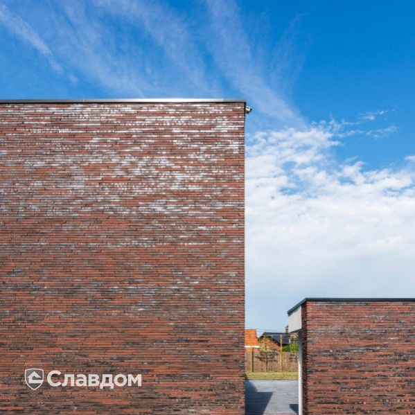 Частный дом в Эдегеме с облицовкой кирпичом Terca Wasserstrich Special E1