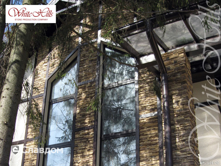 Коттедж с применением облицовочного камня White Hills Кросс Фелл 101-20