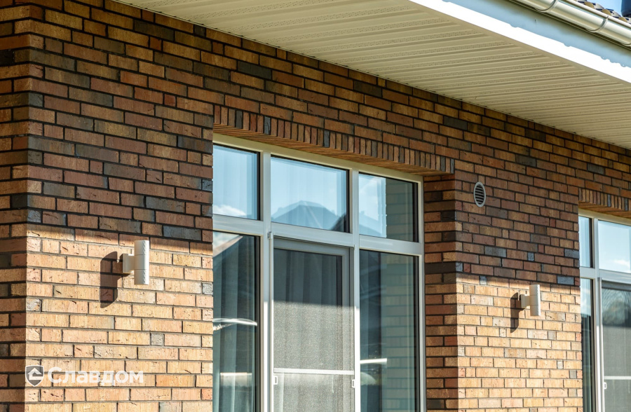 Частный дом с облицовкой кирпичом ModFormat Халден