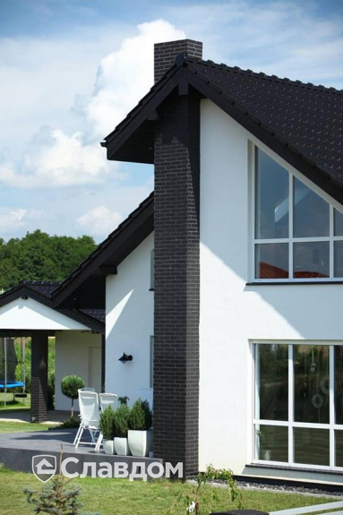 Частный дом с облицовкой кирпичом Terca Futura Matrix