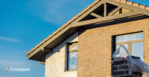 Частный дом с облицовкой кирпичом Faber Jar Невский