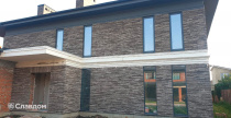 Коттедж с облицовкой из кирпича Донские зори Норд