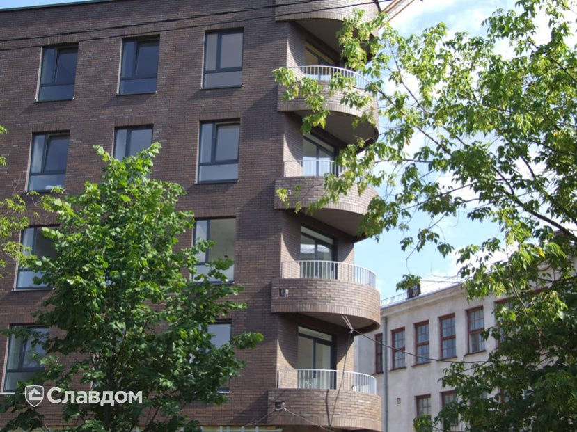 Жилой комплекс с облицовкой кирпичом Terca Terra гладкий