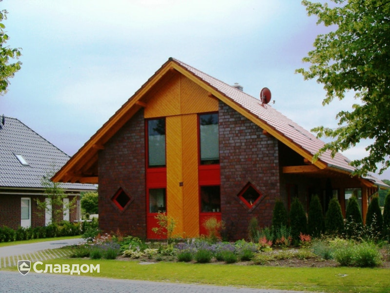 Жилой дом с облицовкой кирпичом Terca BK1