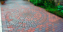 Сад с применением брусчатки Vandersanden Calau 45