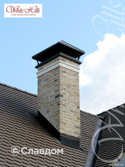 Частный дом с применением облицовочного камня White Hills Бремен Брик 305-10