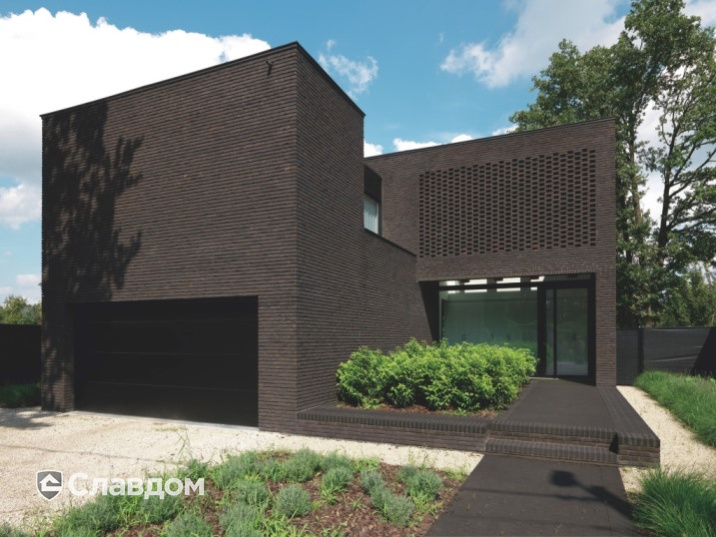 Частный дом с облицовкой кирпичом Terca Ombra