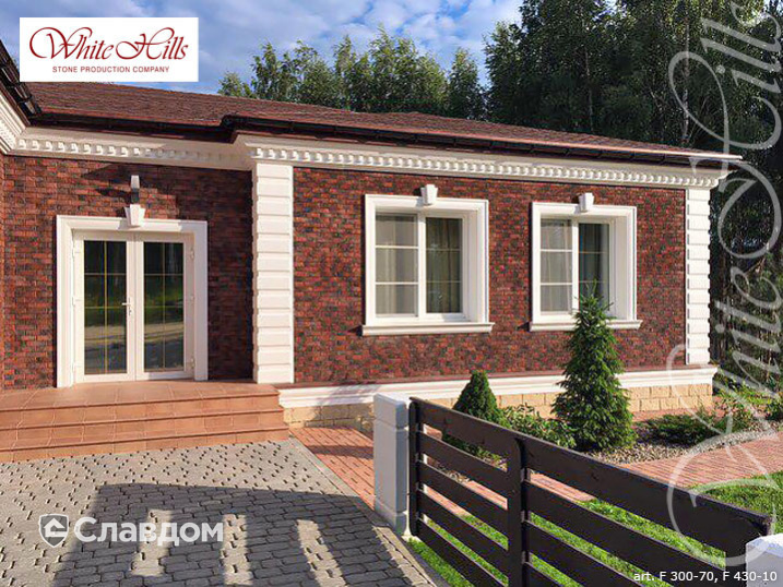 Частный дом с применением НФС Ronson и фасадного изделия Лондон Брик F300-70 и Шеффилд F430-10+F435-10 