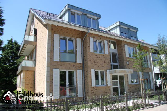 Жилой дом с облицовкой кирпичом Feldhaus Klinker K688 sintra sabioso