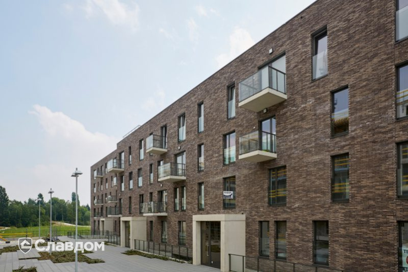 Жилой дом с использованием кирпичом Terca Iluzo Grijs-zwart