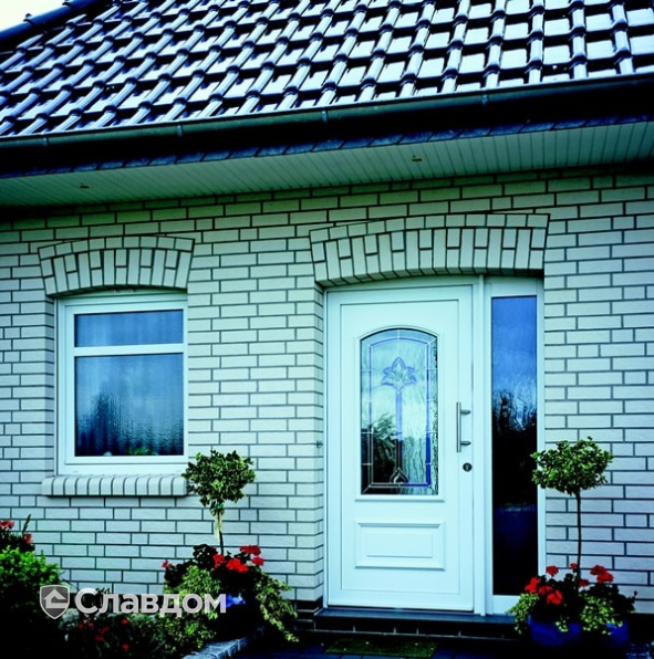 Частный дом с облицовкой кирпичом Terca F8