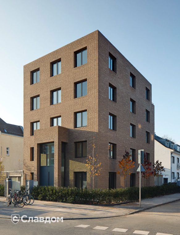 Жилой дом с облицовкой кирпичом MUHR WS34 Grau Nuanciert