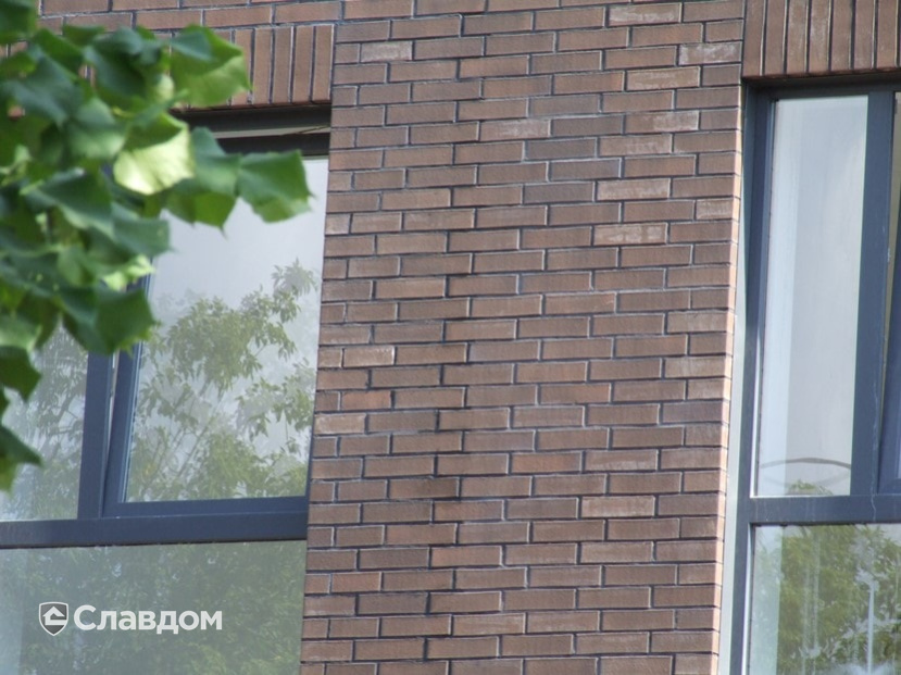 Жилой комплекс с облицовкой кирпичом Terca Terra гладкий