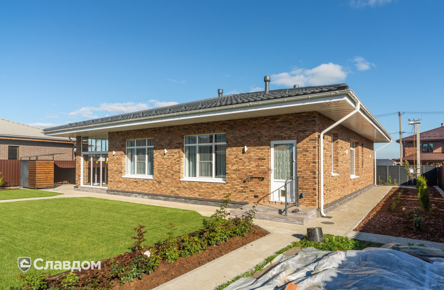 Частный дом с облицовкой кирпичом ModFormat Халден