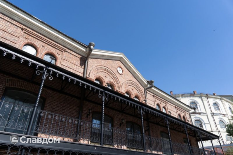 Лавка купца Курманаева в Казани с облицовкой кирпичом Terca Pastorale