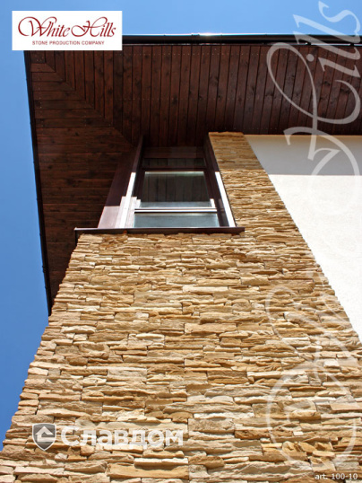 Жилой дом с применением облицовочного камня White Hills Кросс Фелл 100-10