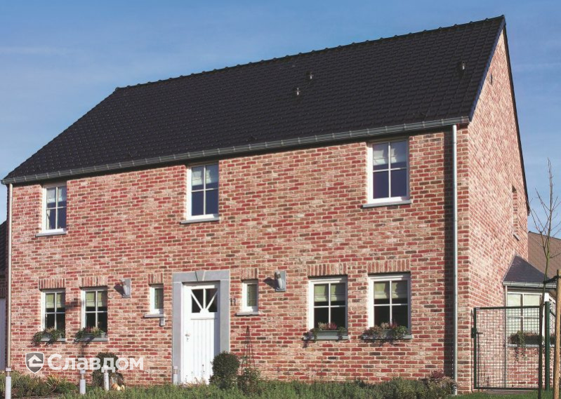 Частный дом в Нивеле с облицовкой кирпичом Terca Belle Epoque de Namur