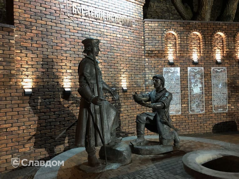 Богатяновский источник (Богатый колодезь) в Ростове-на-Дону с применением кирпича Богандинский КЗ Монс-Роял