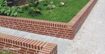 Садовое ограждение с облицовкой кирпичом Terca Lausitz