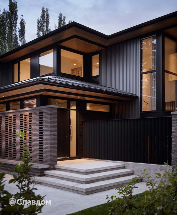 Вилла в Канаде с использованием кирпича Randers Tegl RT161 Ultima