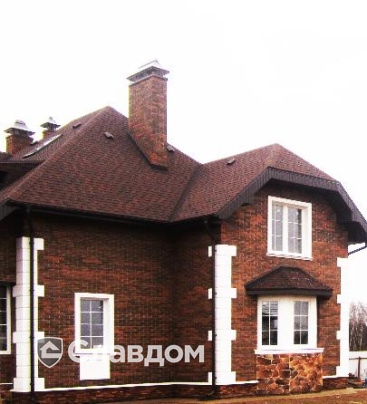 Частный дом с облицовкой кирпичом BRAER баварская кладка