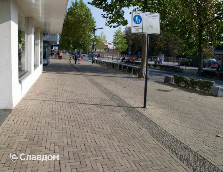 Улицы Нейвердала с применением брусчатки Penter Siena