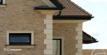 Частный дом с применением облицовочного камня White Hills Бремен Брик 305-10