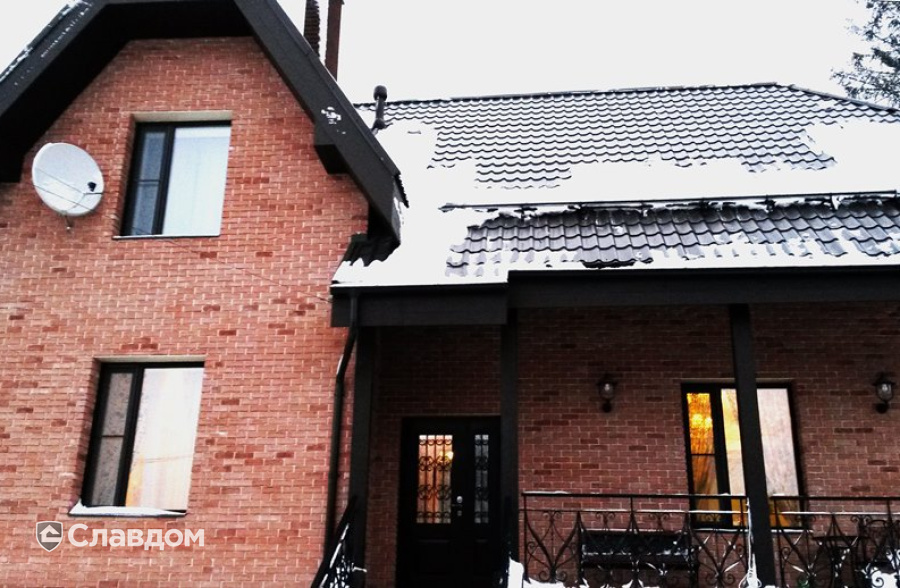 Частный коттедж из облицовочного кирпича Terca Kersebloesem