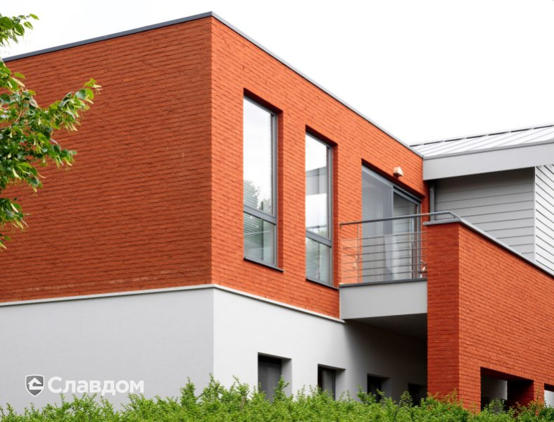 Частный дом в Кастерли с облицовкой кирпичом Terca Tinto