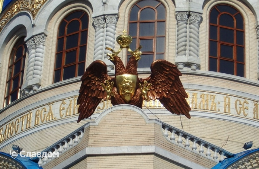 Православный храм с облицовкой кирпичом Terca Kuura гладкий