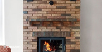 Камин с облицовкой кирпичом Konigstein Марксбург Кварц