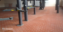Завод с напольной промышленной плиткой Stroeher Stalotec 215 rot
