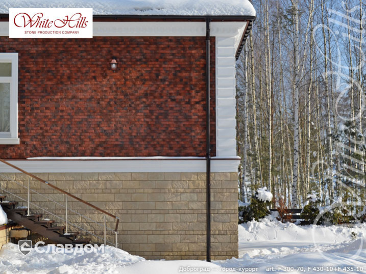 Частный дом с применением НФС Ronson и фасадного изделия Лондон Брик F300-70 и Шеффилд F430-10+F435-10 