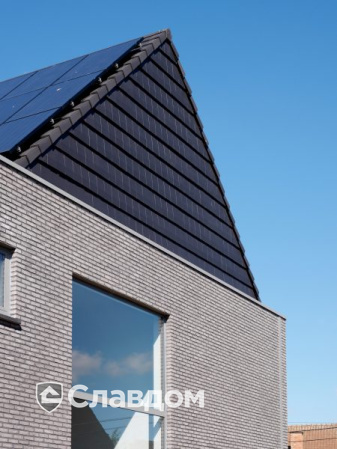 Частный дом в Геле с облицовкой кирпичом Terca Agora Alugrijs