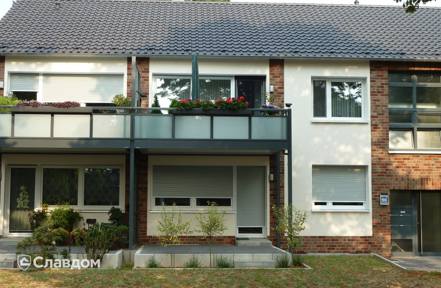 Жилой дом с облицовкой плиткой Westerwaelder Klinker MONTANA WK75 Gelderland