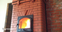 Печь в частном доме с применением облицовочного кирпича Lode Janka F15 +Janka