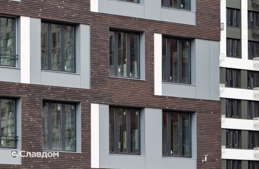 ЖК "Западный порт" с облицовкой фасадной плиткой Stroeher