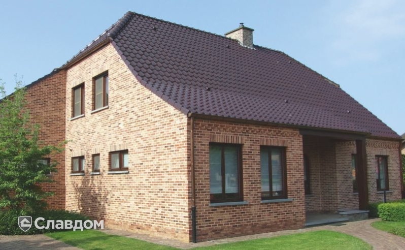 Частный дом в Моле (Бельгия) с облицовкой кирпичом Terca Pelham Antique