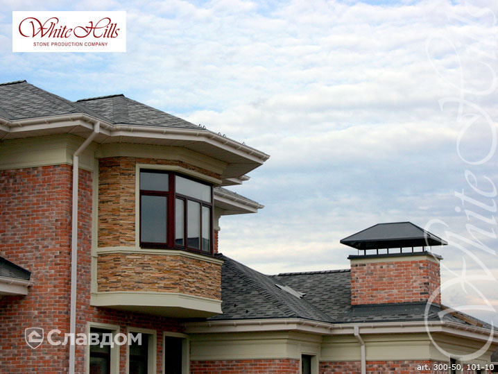 Частный дом с использованием облицовочного камня White Hills Кросс Фелл 101-10
