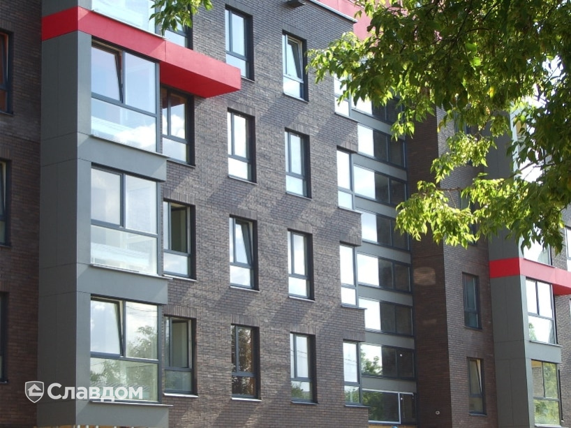 Жилой комплекс с облицовкой кирпичом Terca Terra гладкий