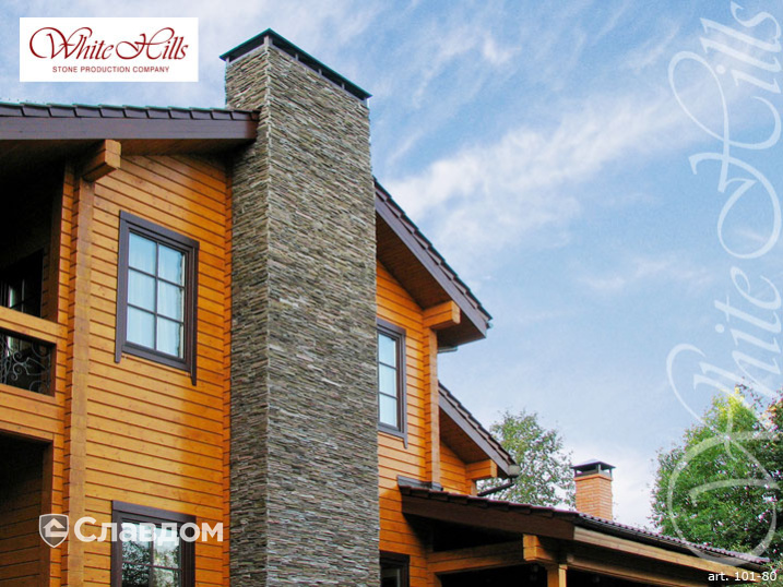 Коттедж с применением облицовочного камня White Hills Кросс Фелл 101-80