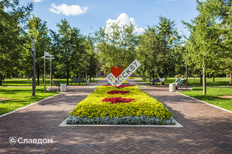 Гончаровский парк в Москве с применением клинкерной брусчатки Penter Titan braun-anthrazit