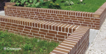 Садовое ограждение с облицовкой кирпичом Terca Lausitz