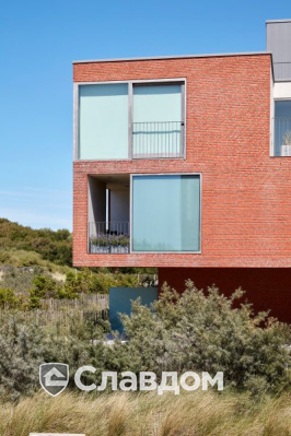 Жилой квартал с облицовкой миксом кирпича Terca Ombra и Tinto