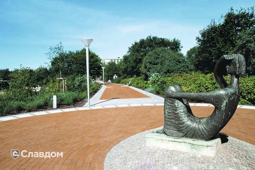 Площадь с применением брусчатки Penter Husum