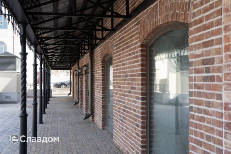 Лавка купца Курманаева в Казани с облицовкой кирпичом Terca Pastorale