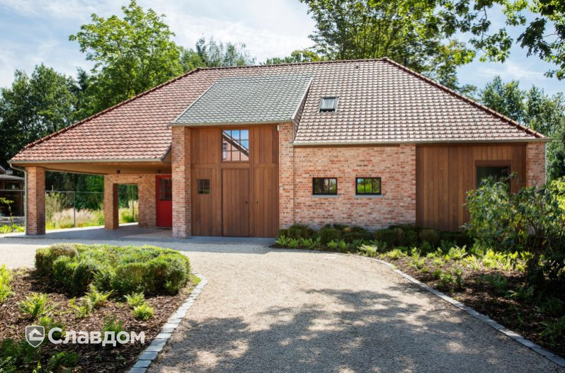 Частный дом в Антверпене с облицовкой кирпичом Terca Belle Epoque de Liege