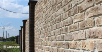 Забор с использованием кирпича RIGHTBRICK Виллем