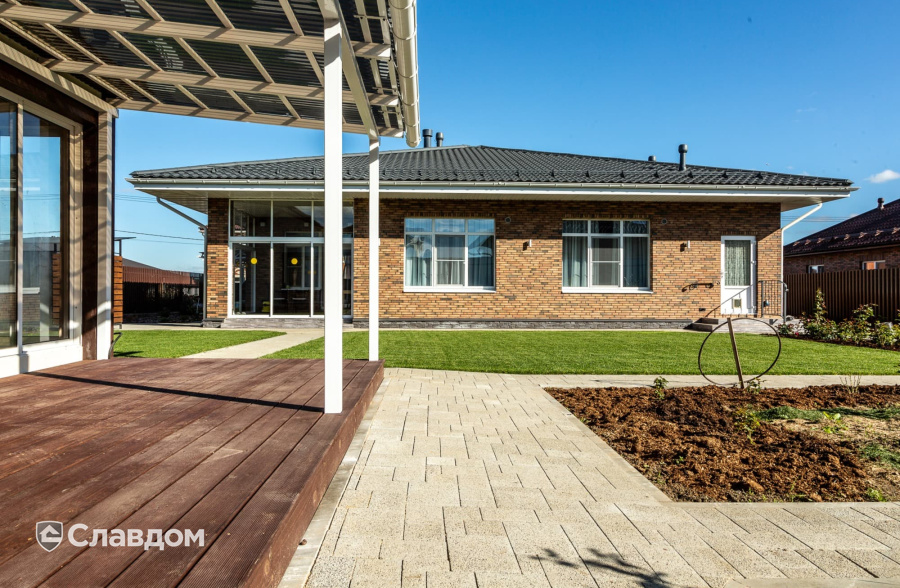 Частный дом с облицовкой кирпичом ModFormat Халден